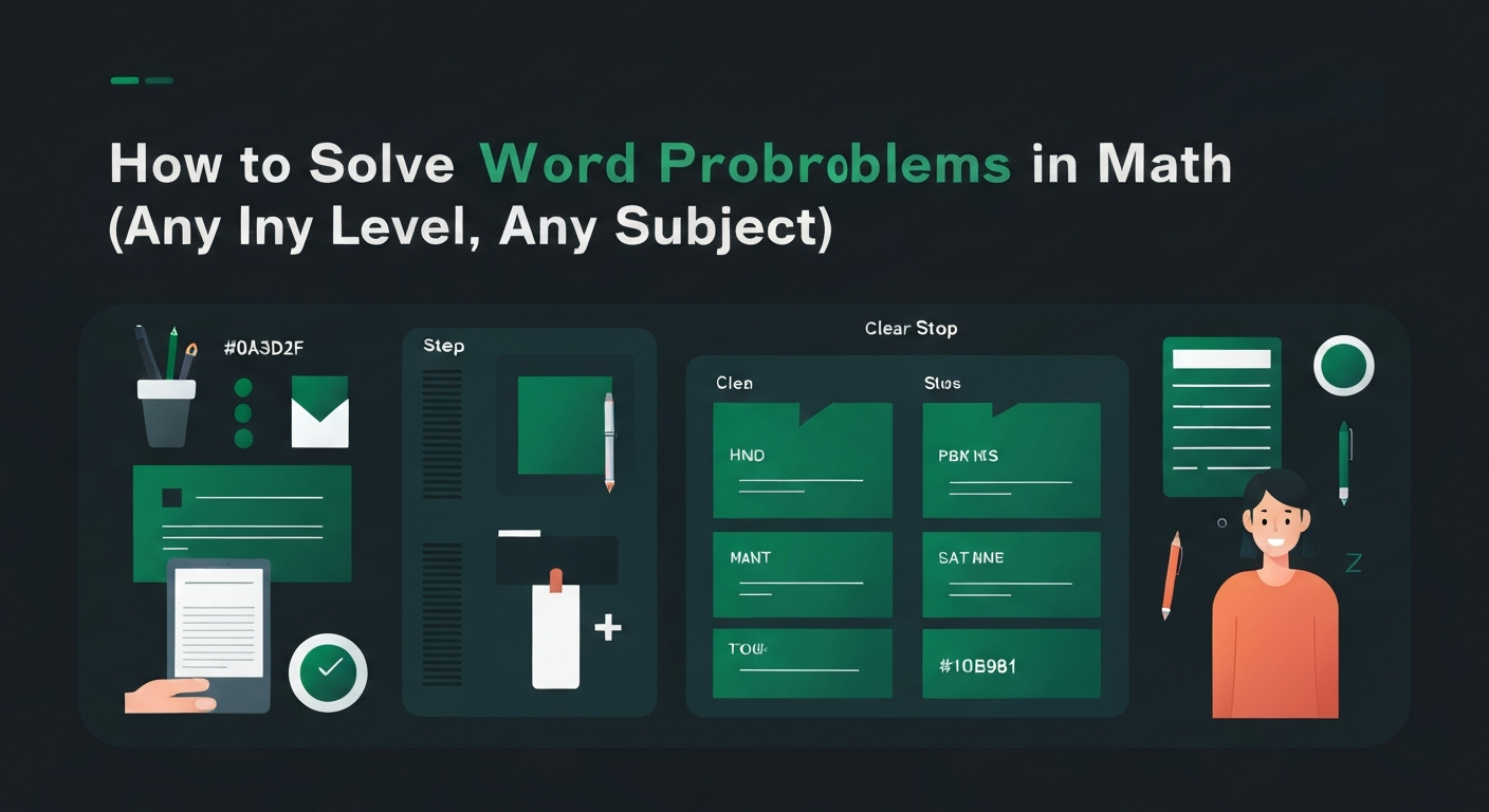 How to Solve Word Problems in Math (Any Level, Any Subject) — Gradily ...