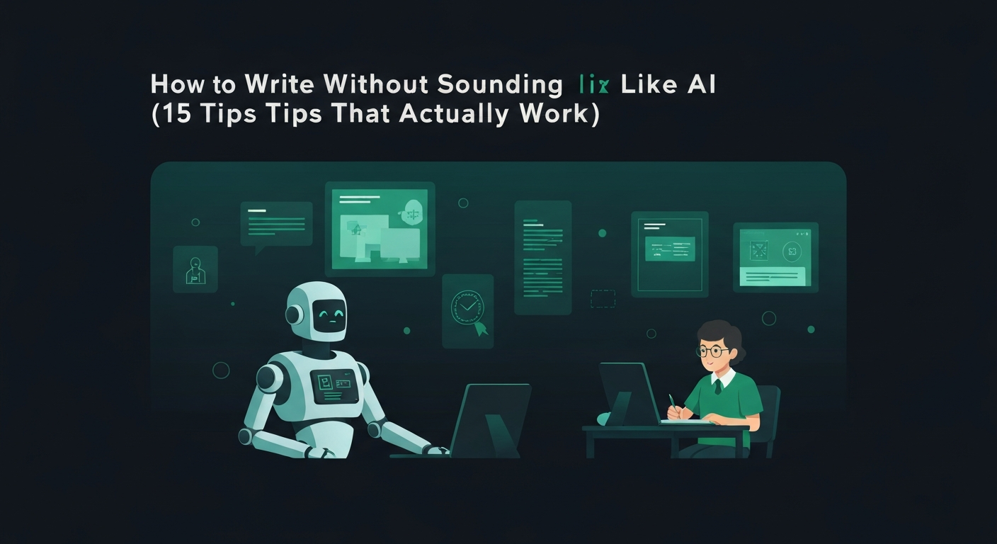 How to Write Without Sounding Like AI (15 Tips That Actually Work ...